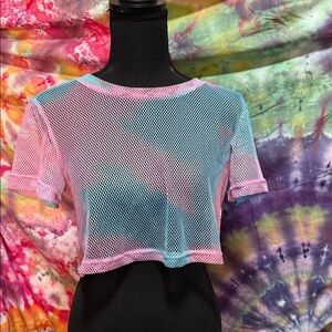 COLORFUL MESH CROP TOP💥
